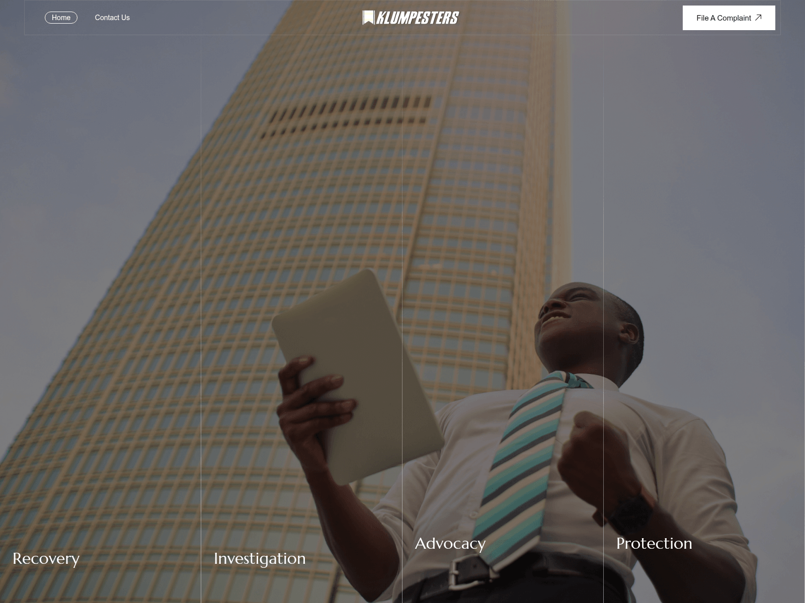 Screenshot of klumpesters.com