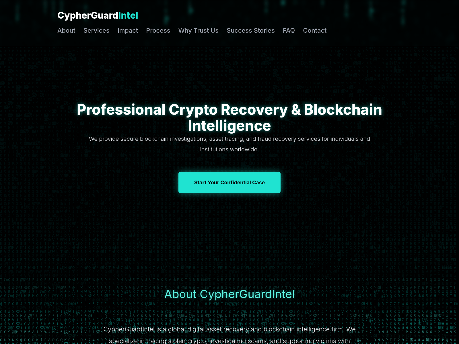 Screenshot of cypherguardintel.com