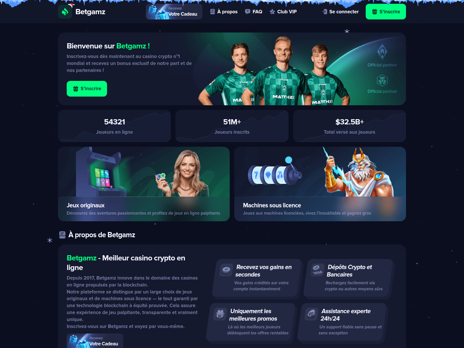 Screenshot of betgamz.com