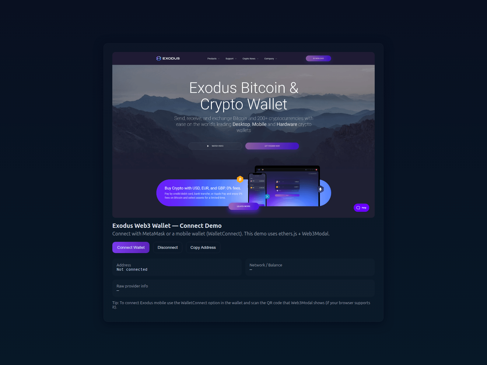 Screenshot of home-exodax-en.pages.dev