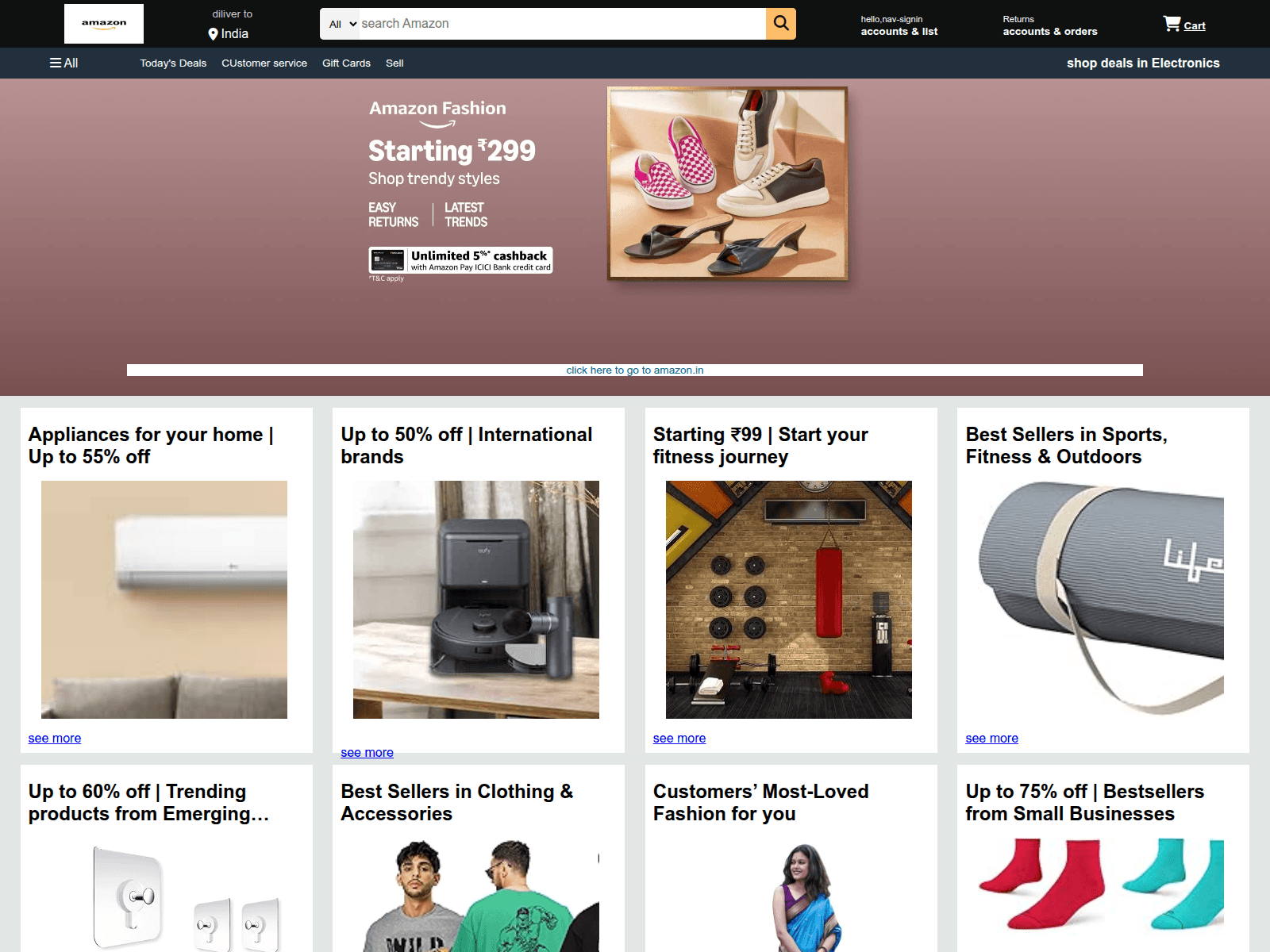 Screenshot of project2-amazone-clone.vercel.app