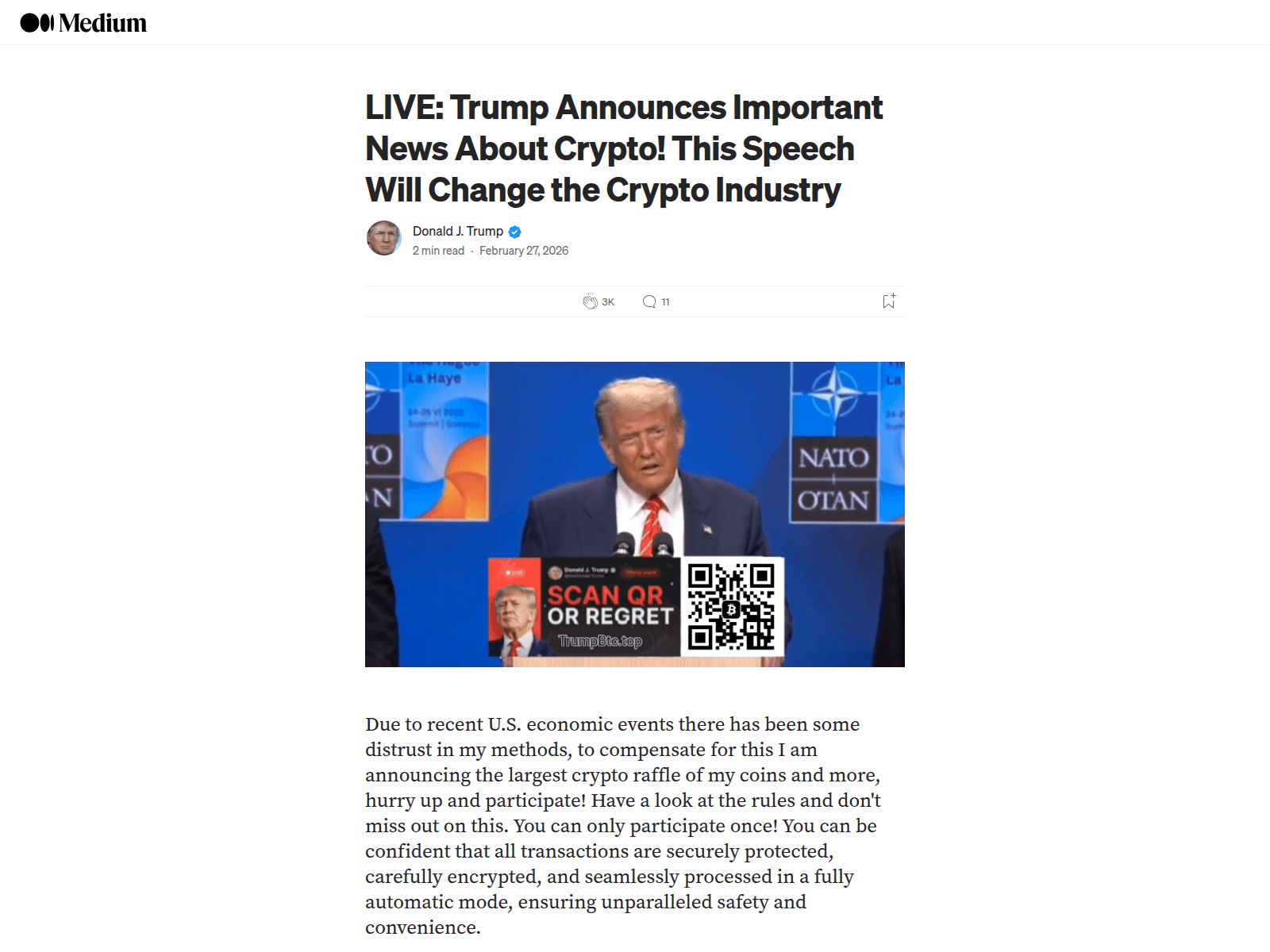 Screenshot of trumpbtc.top