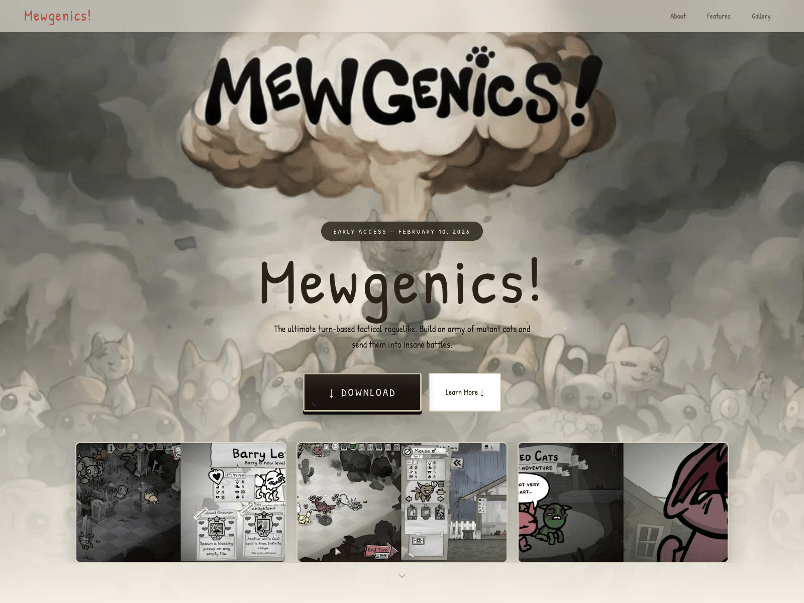 Screenshot of mewgenics.app