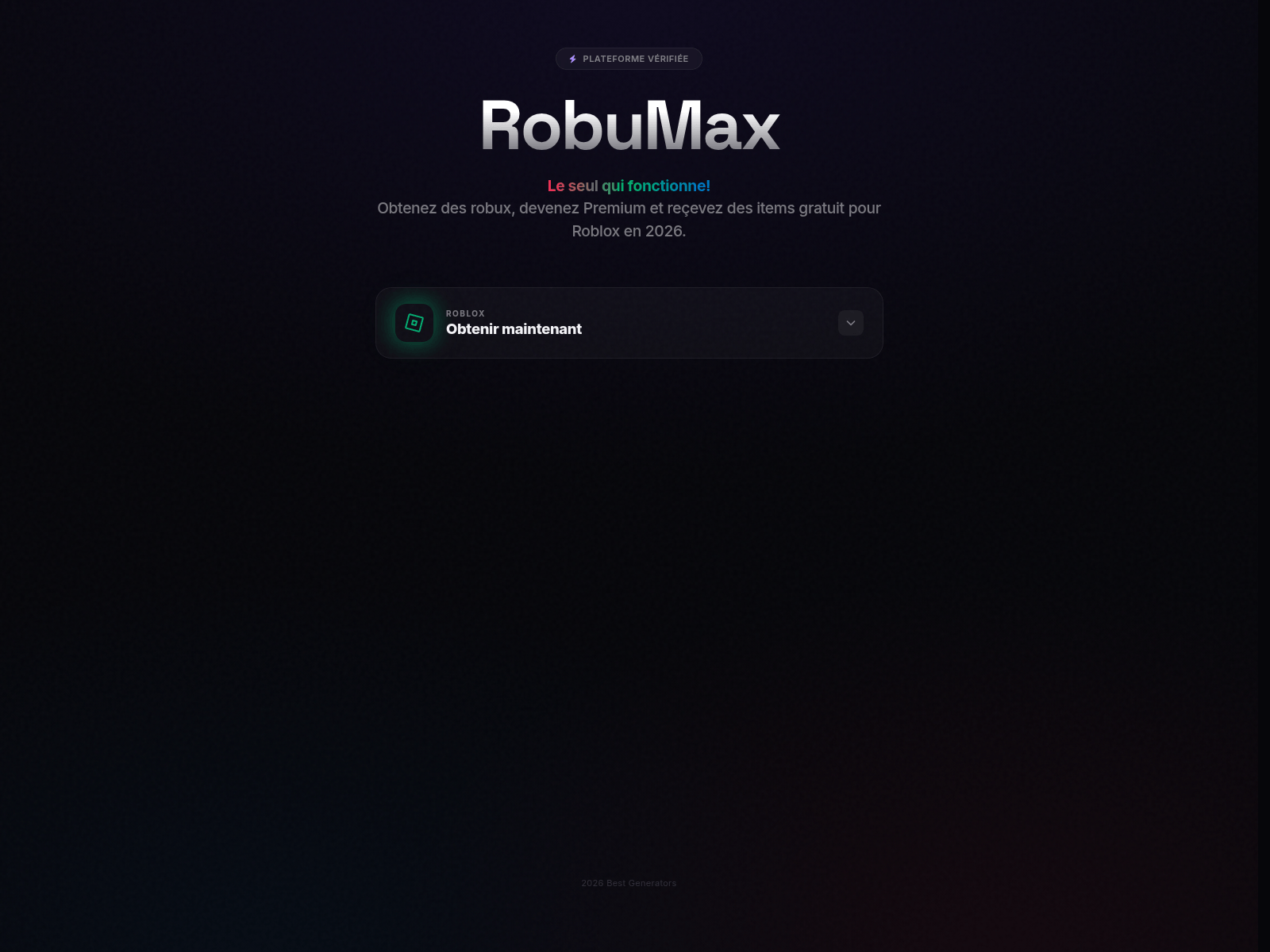 Screenshot of robumax.live