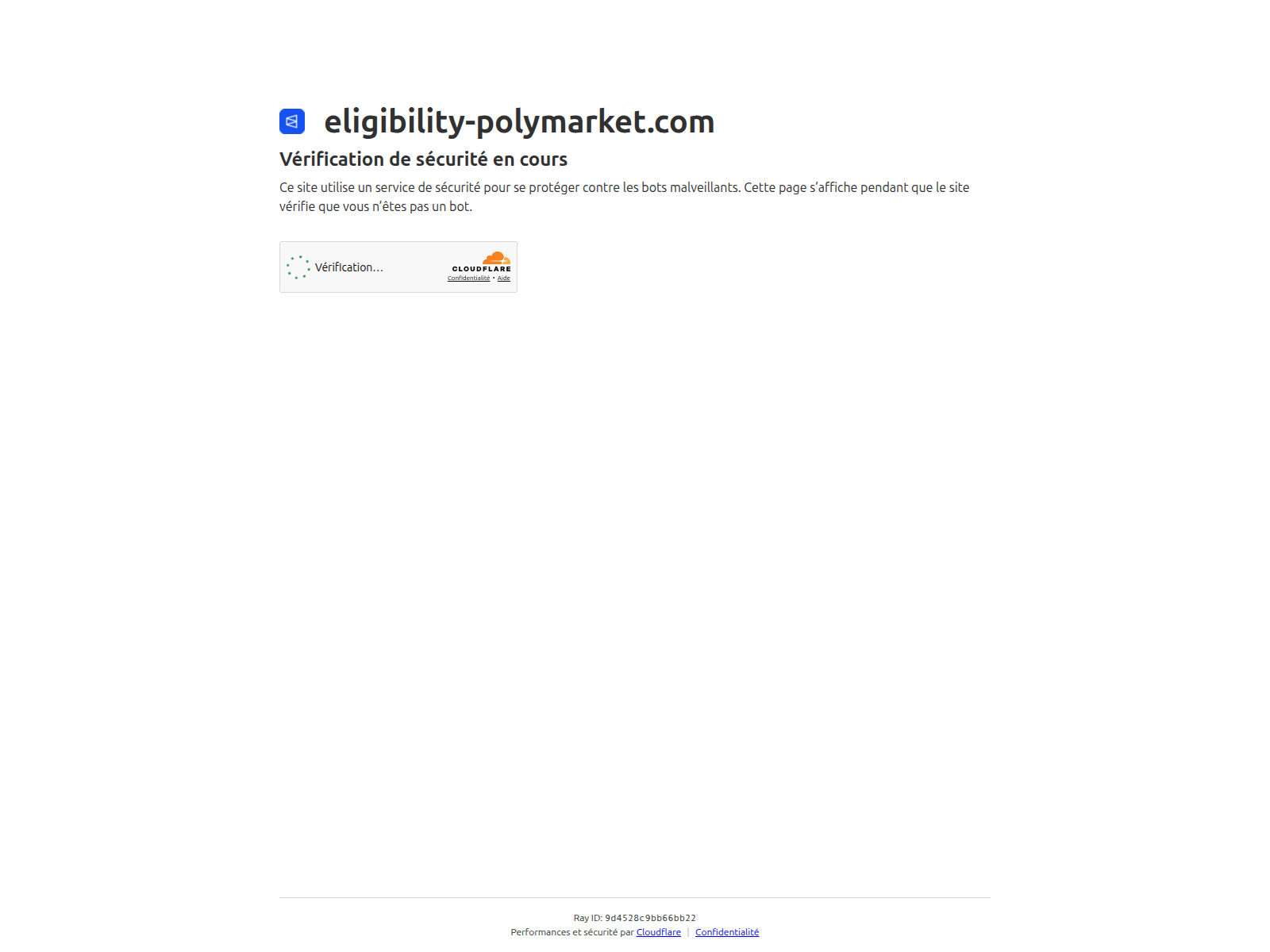 Screenshot of eligibility-polymarket.com