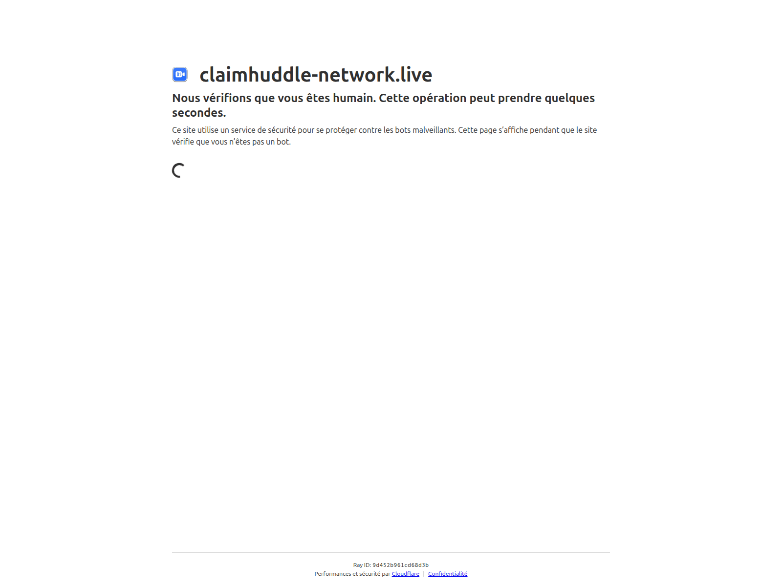 Screenshot of claimhuddle-network.live