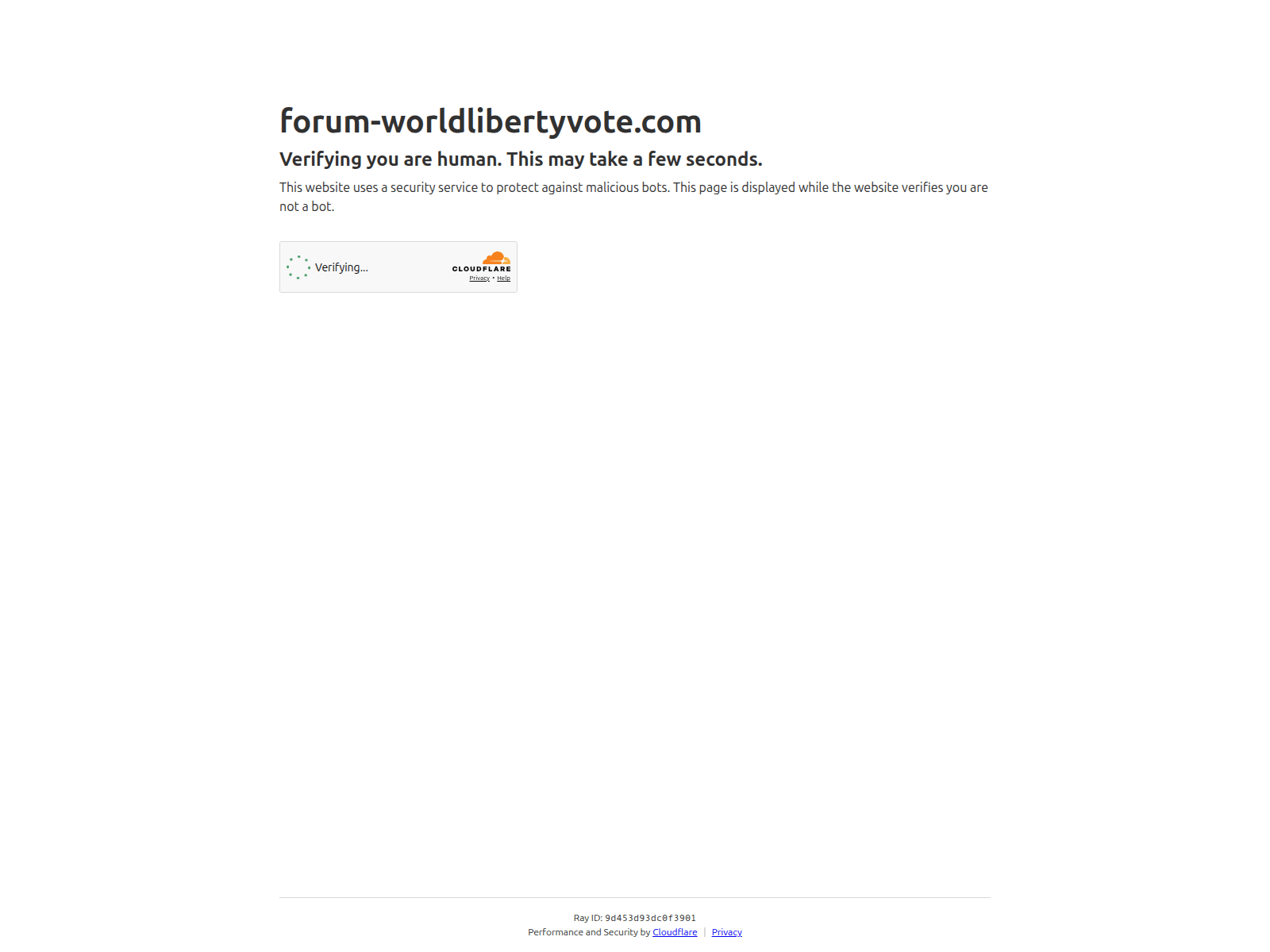 Screenshot of forum-worldlibertyvote.com