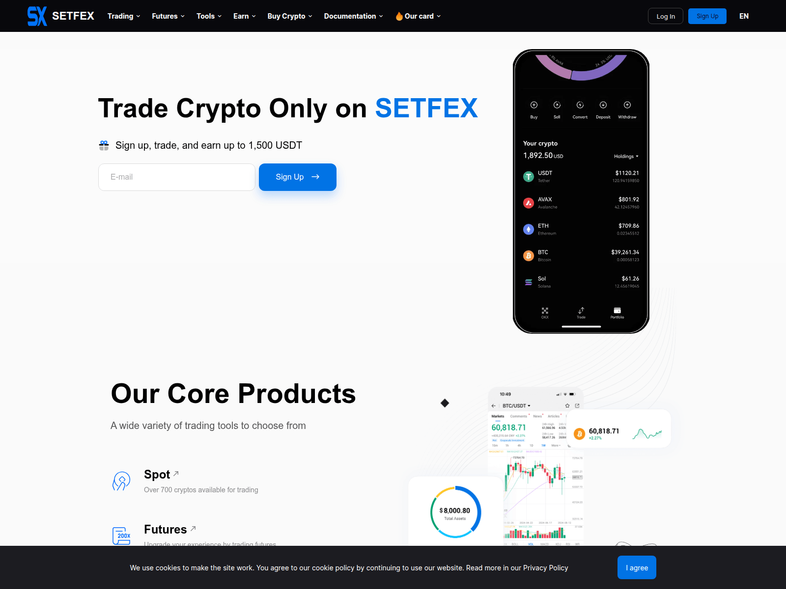 Screenshot of setfex.com
