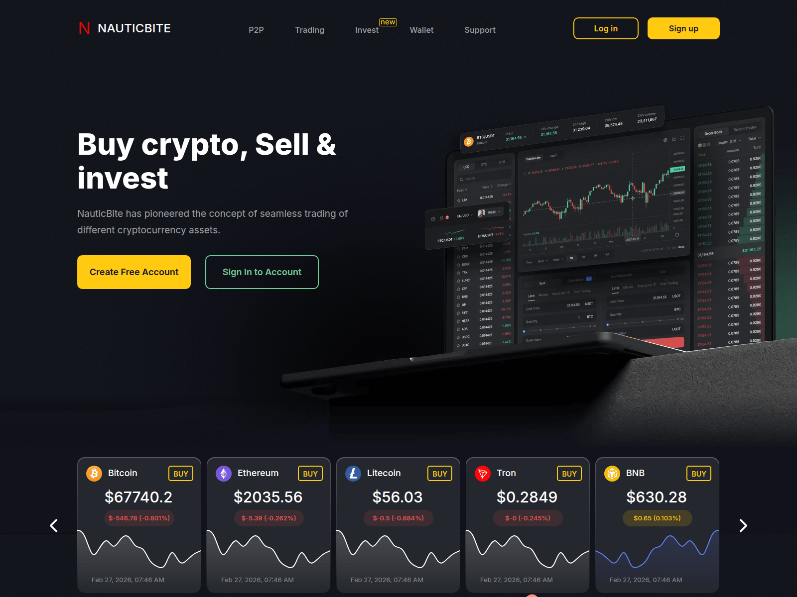 Screenshot of nauticbite.com