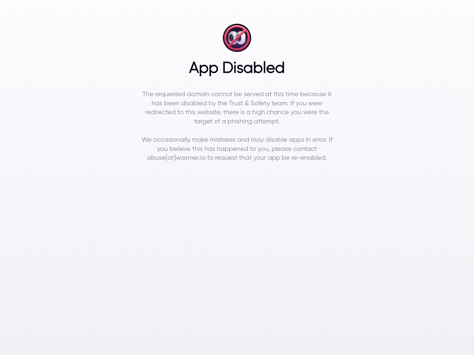 Screenshot of home-startapps-trezor-en.wasmer.app