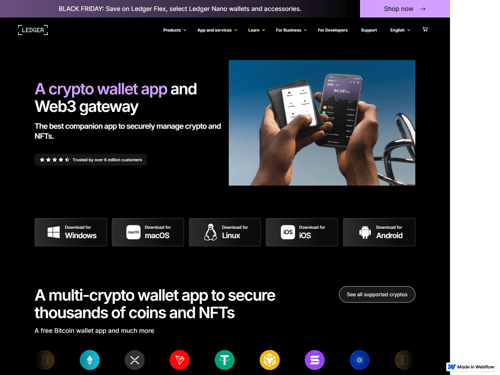Screenshot of content--ledgerlives--en-us-2740c2.webflow.io