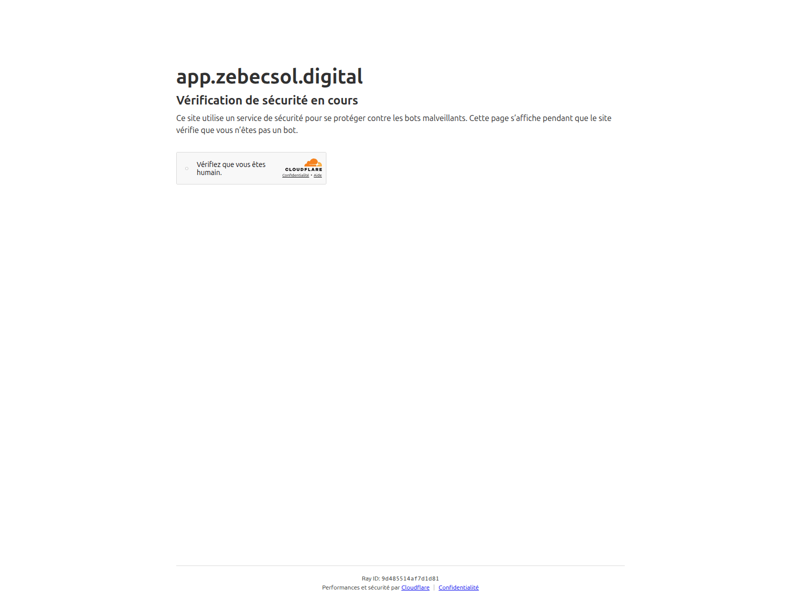 Screenshot of app.zebecsol.digital