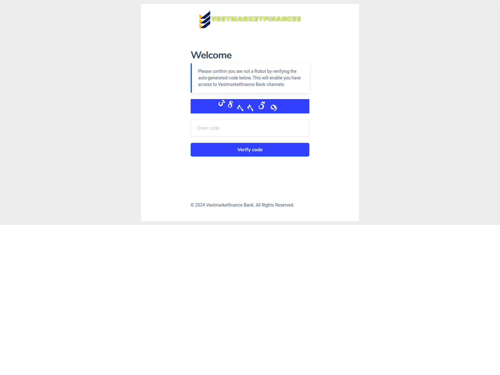 Screenshot of vestmarktrade.info