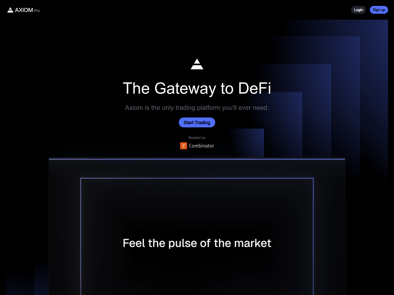 Screenshot of login-axiom.trade