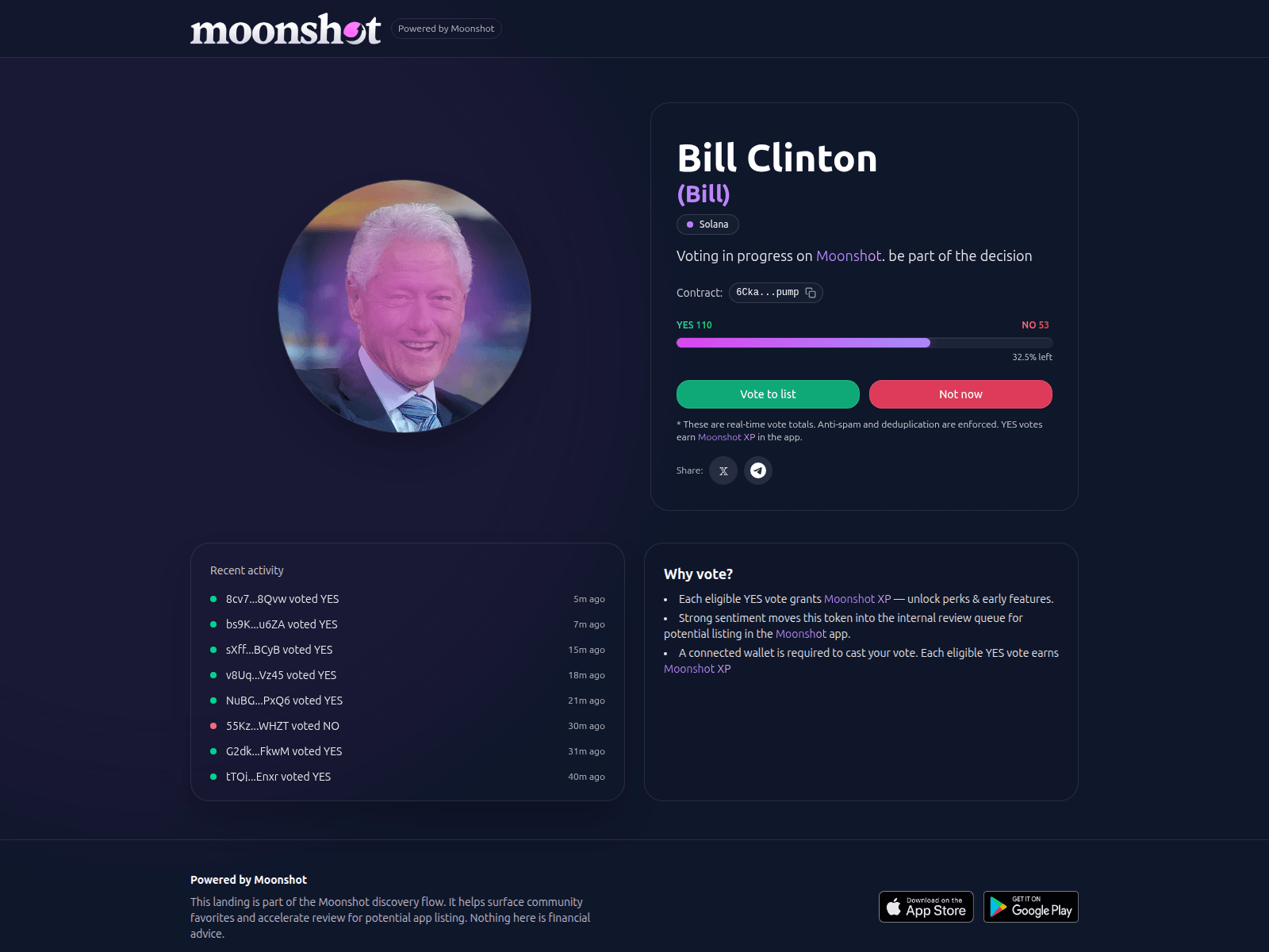 Screenshot of moonvotein.fun