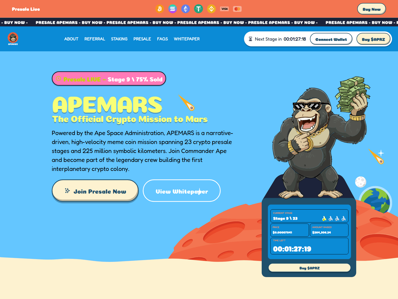 Screenshot of apemars.com