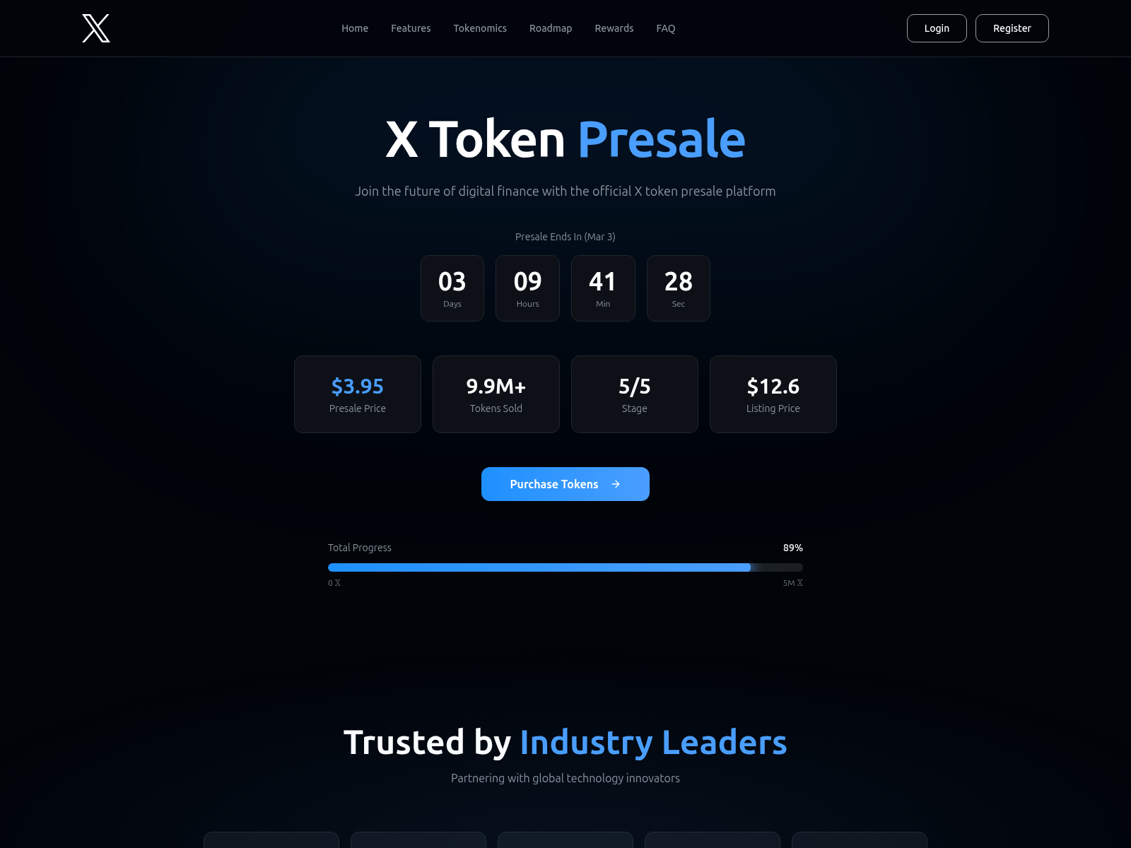 Screenshot of x-presale.info