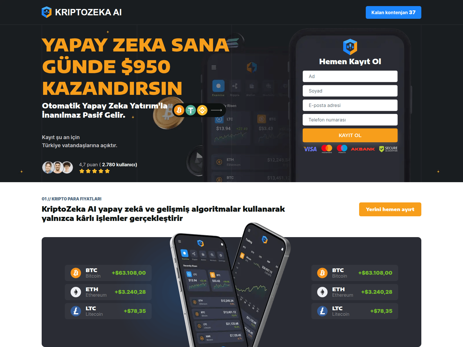 Screenshot of kriptozeka.com