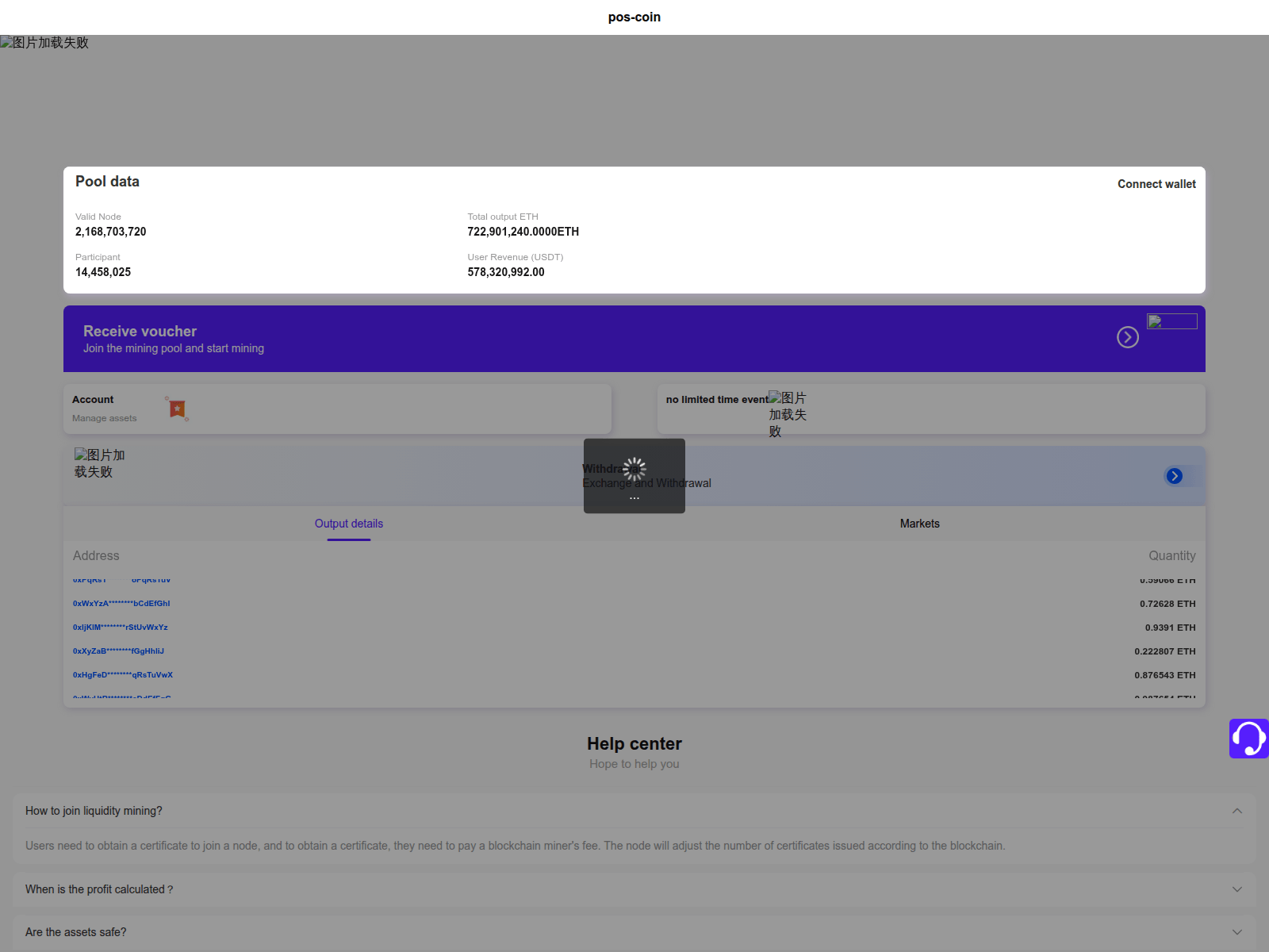 Screenshot of onchain-ethereumdlt.net