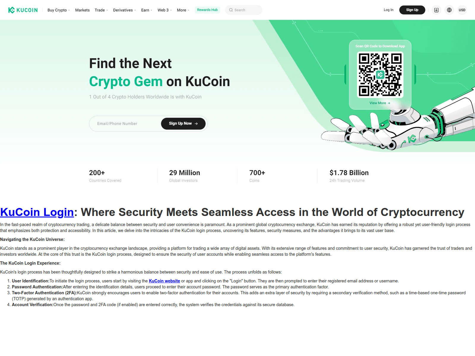 Screenshot of kucoinlogingty.webflow.io
