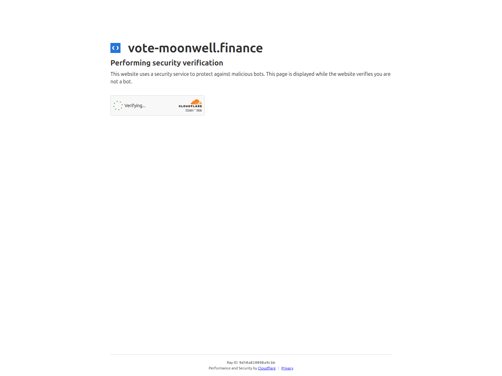 Screenshot of vote-moonwell.finance