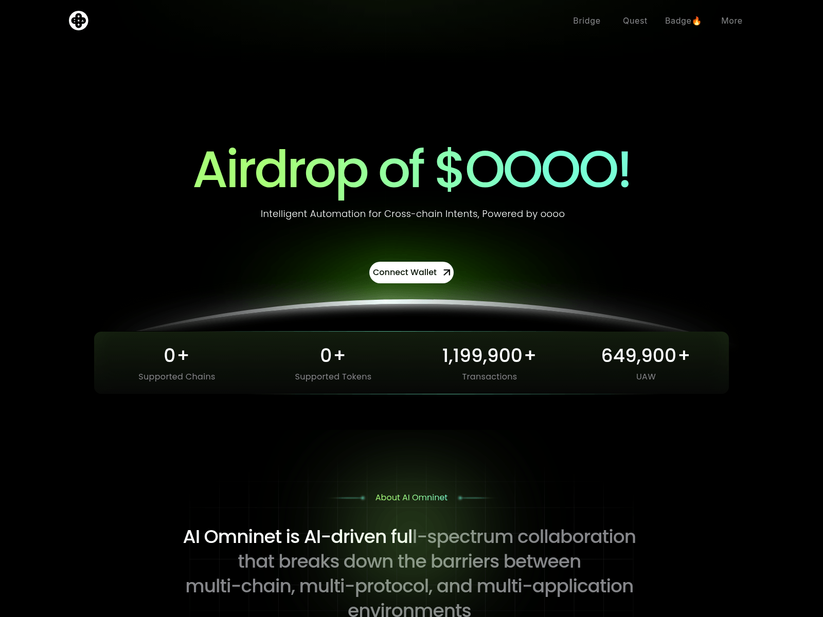 Screenshot of oooomoney.xyz