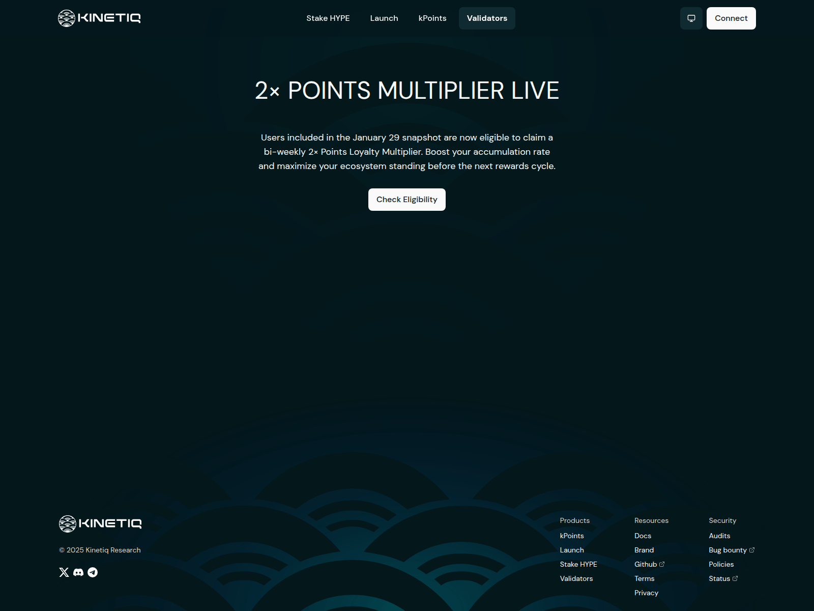 Screenshot of app-markets.xyz/points-multiplier