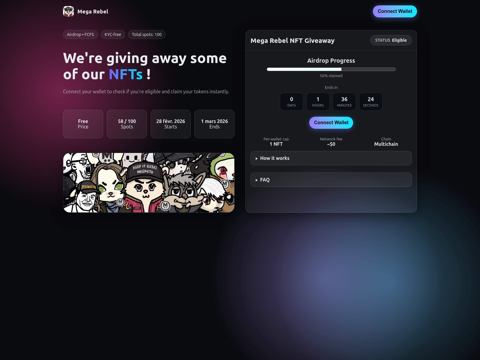 Screenshot of megarebels.com