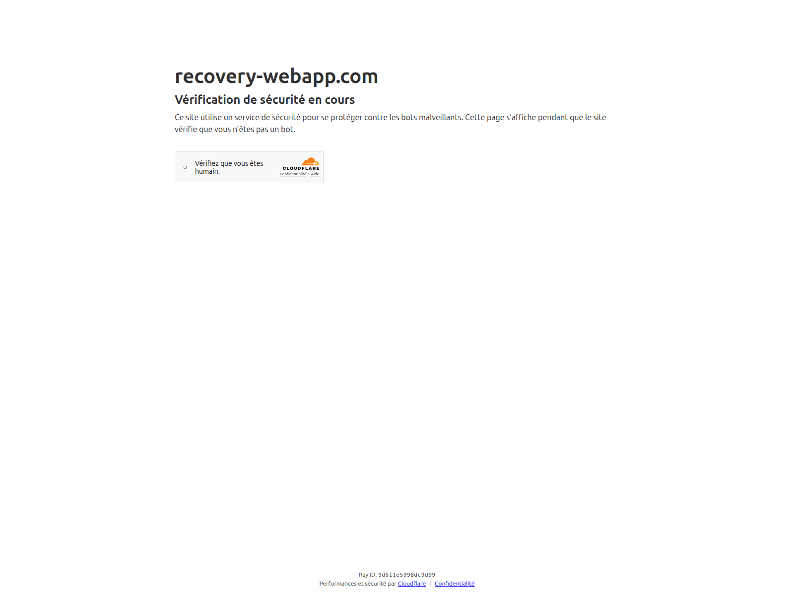 Screenshot of recovery-webapp.com