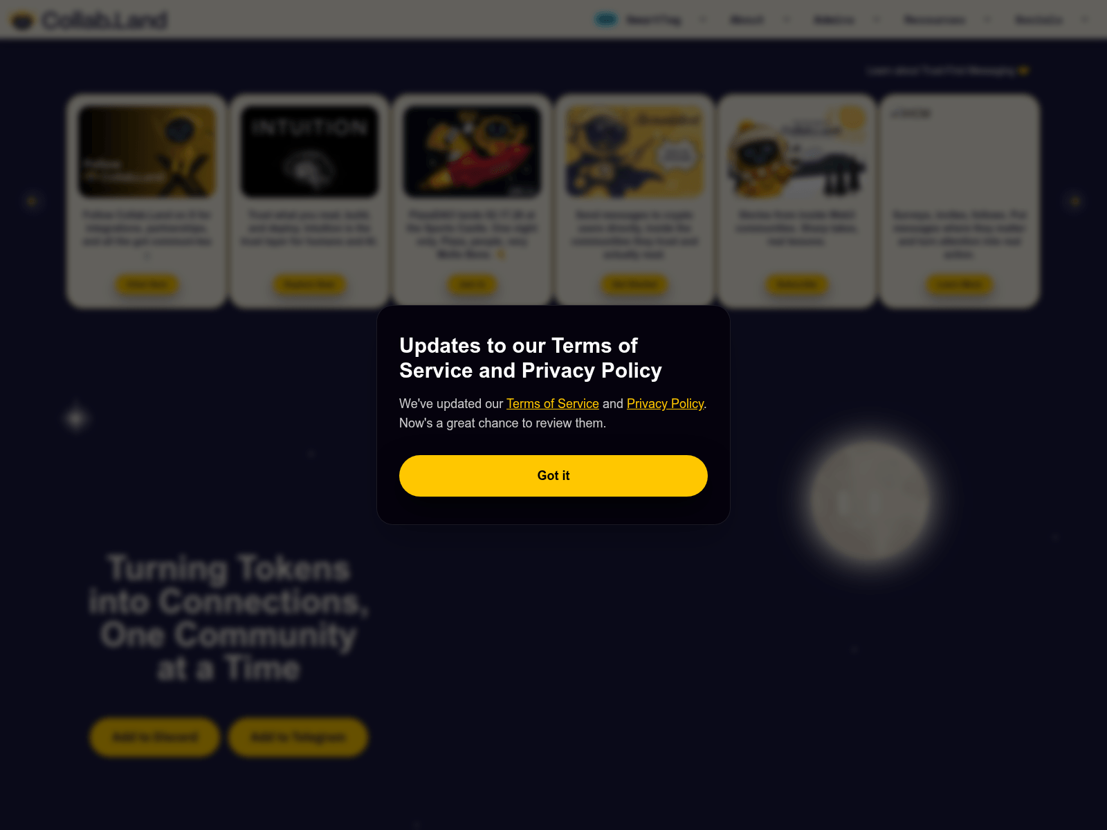 Screenshot of i-collab.land