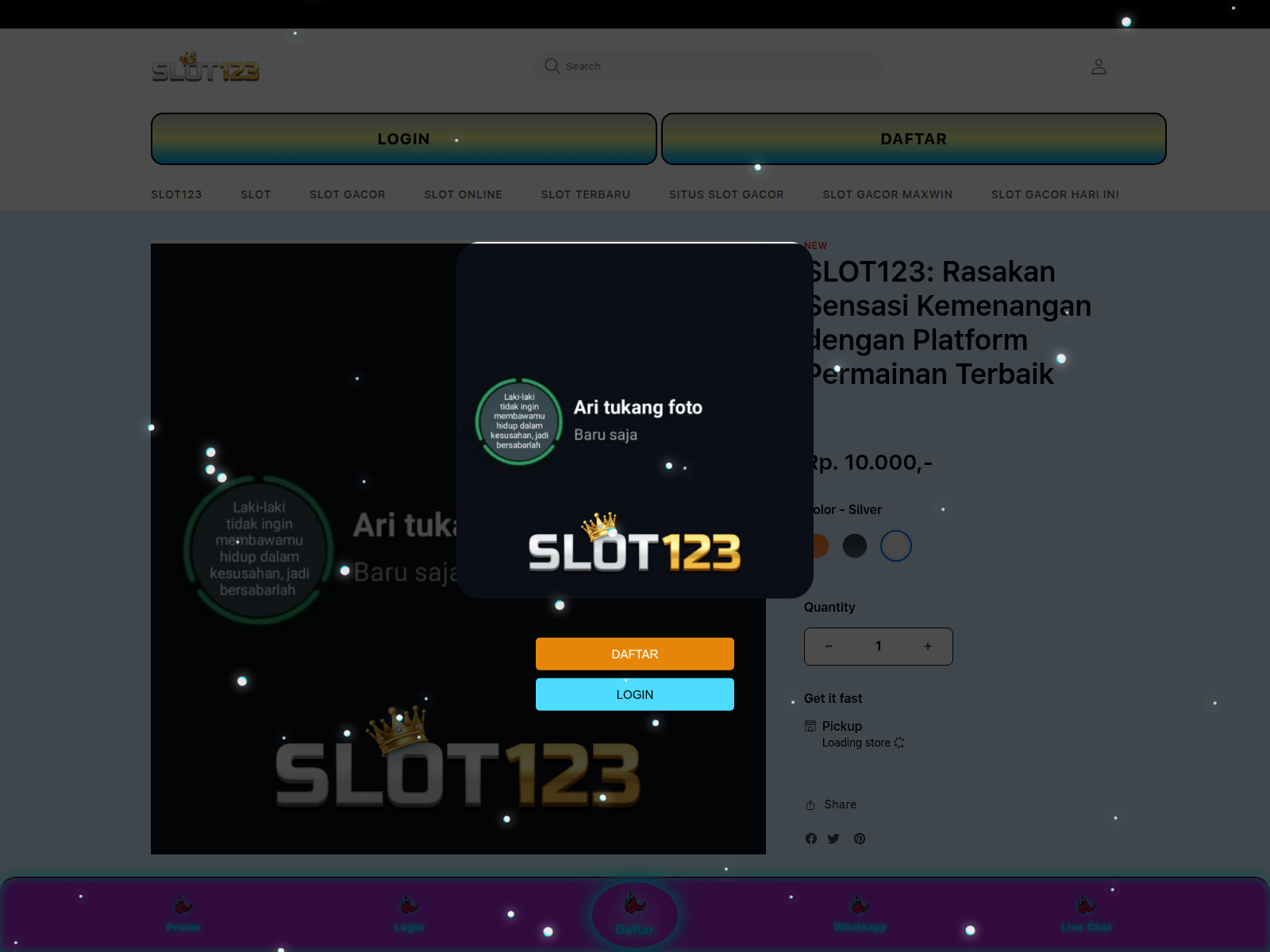 Screenshot of www.sunset-grille.com/party-wings