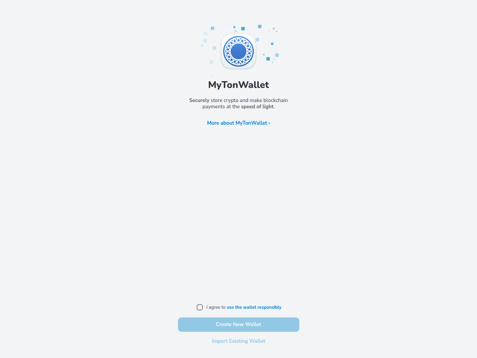 Screenshot of mytonwallet.app
