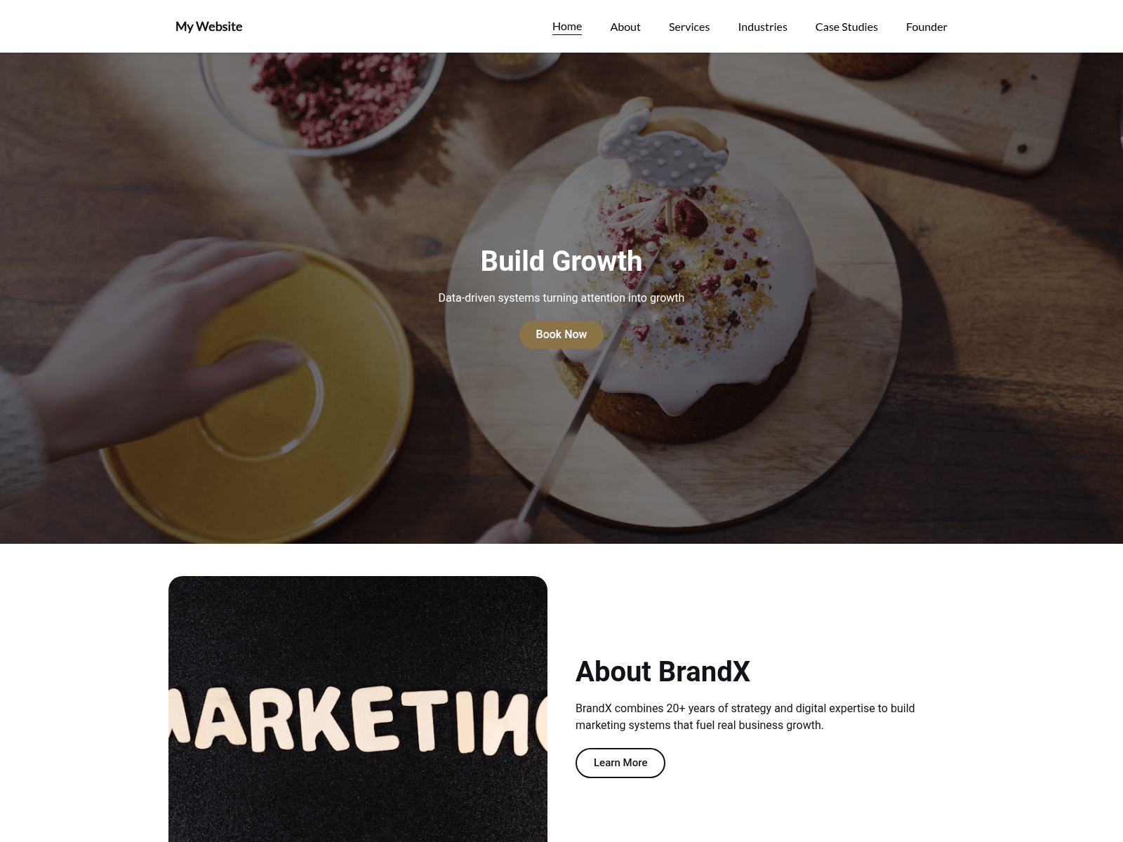 Screenshot of brand-x.io