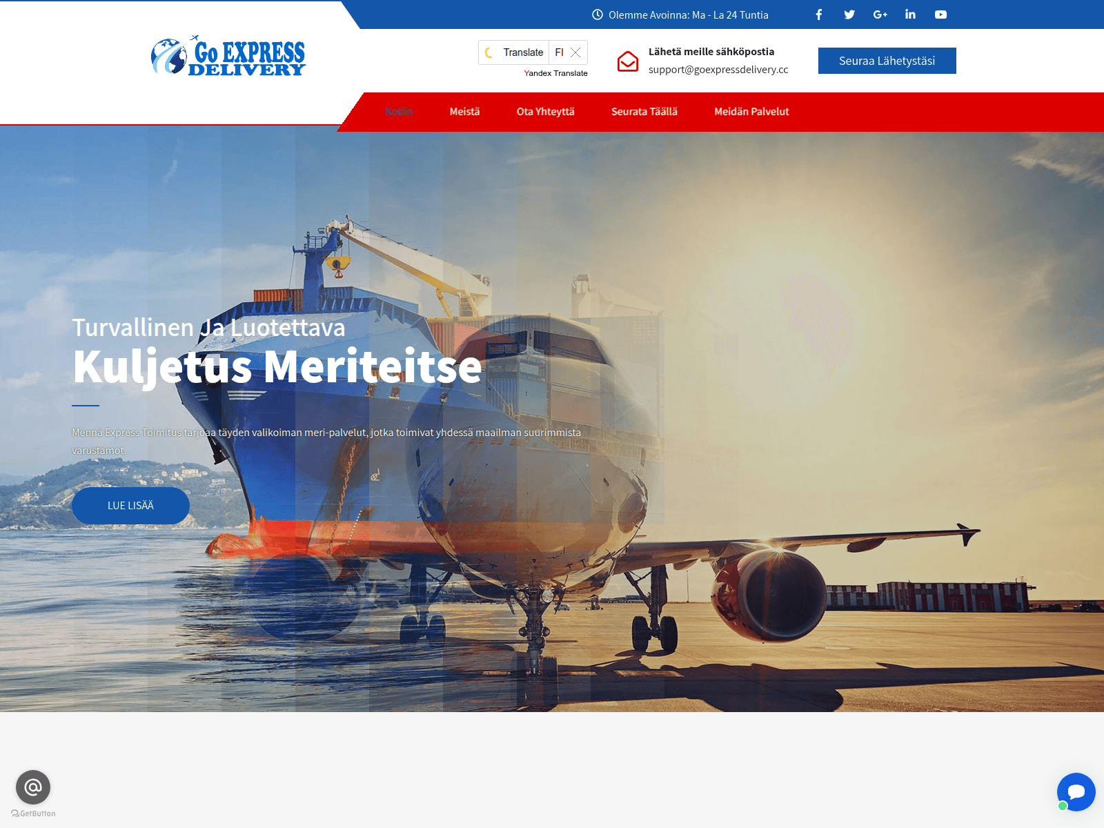 Screenshot of goexpressdelivery.cc