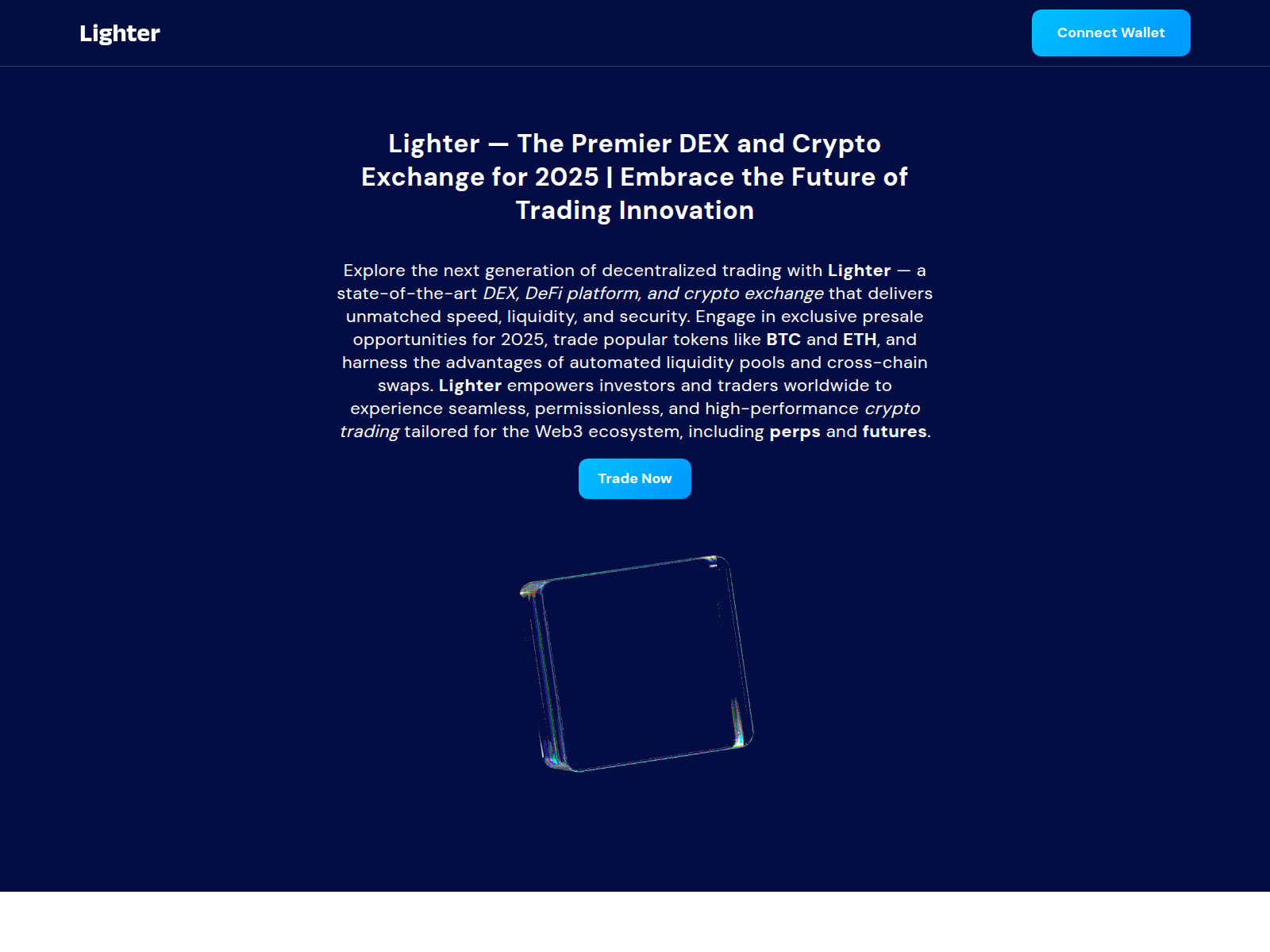 Screenshot of lighterdex.net