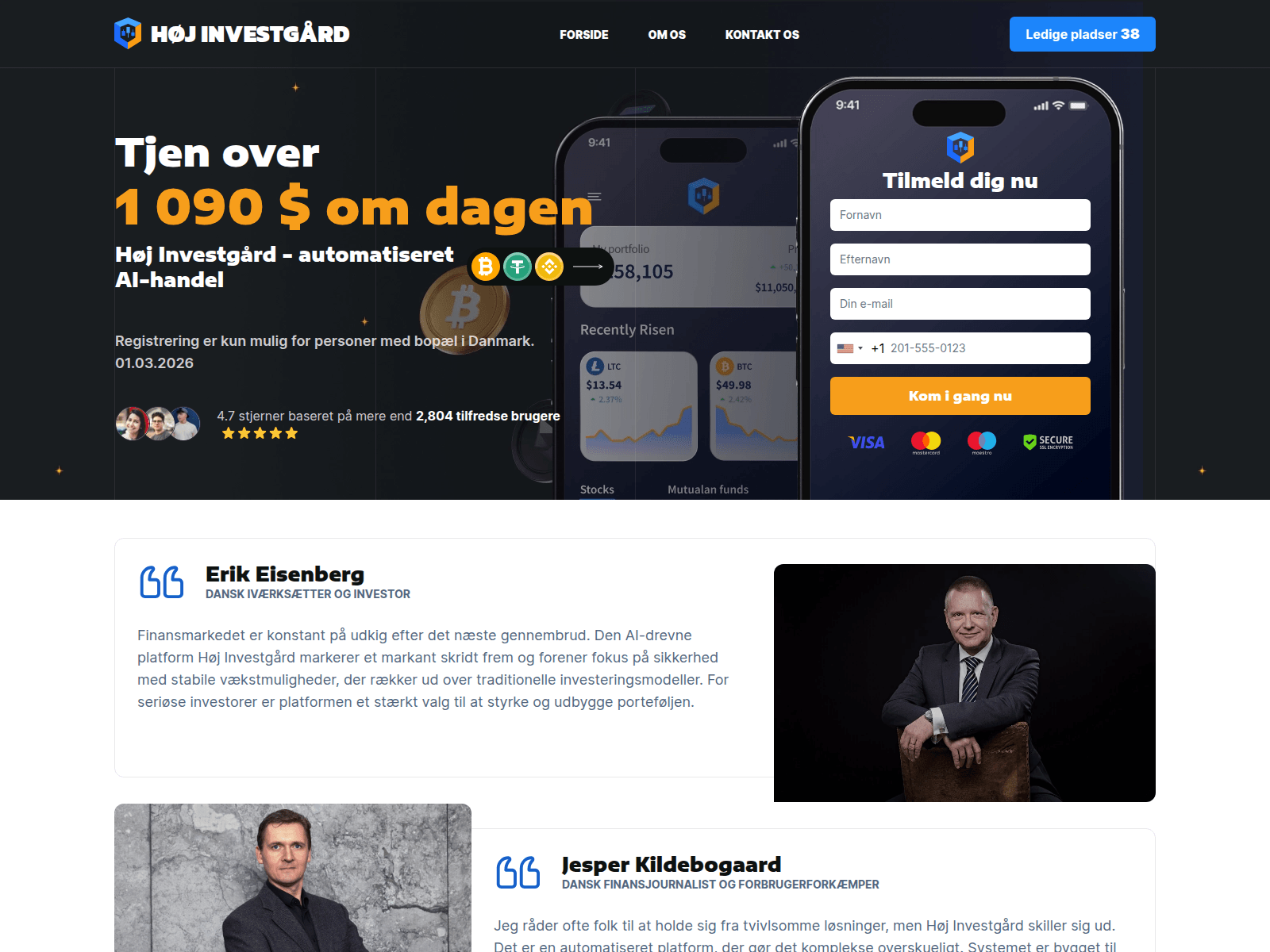 Screenshot of hoj-investgard.com