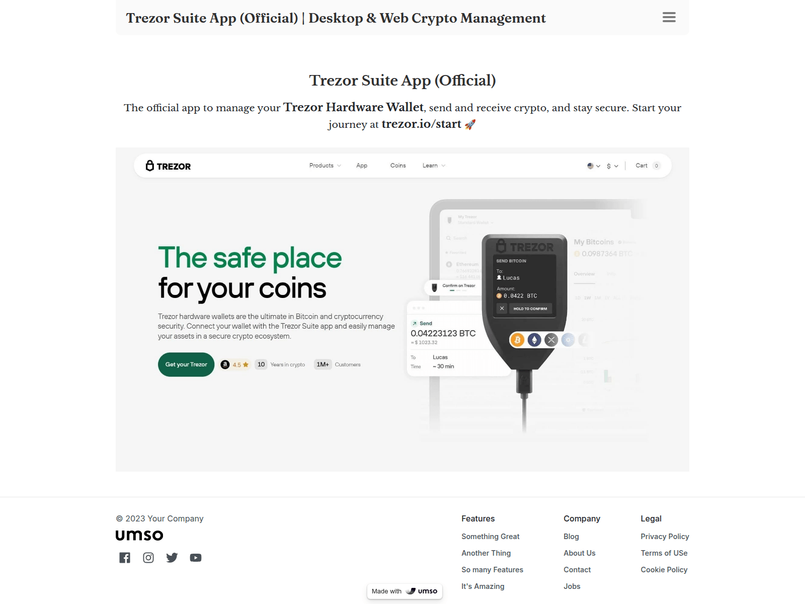 Screenshot of en-us-suites-trz.umso.co