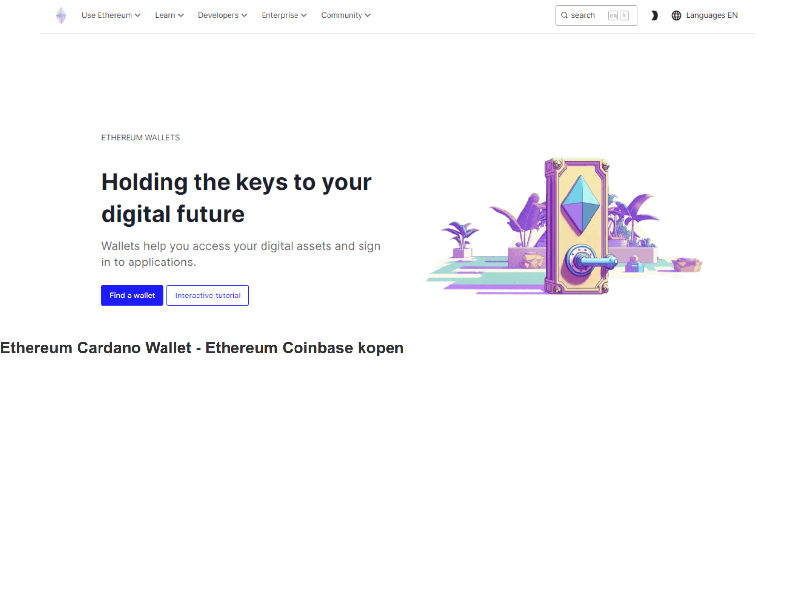 Screenshot of ethereumfwallet.webflow.io