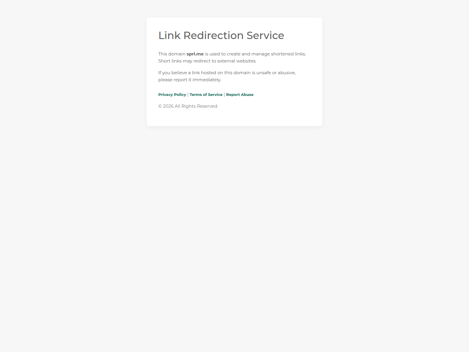 Screenshot of sprl.me