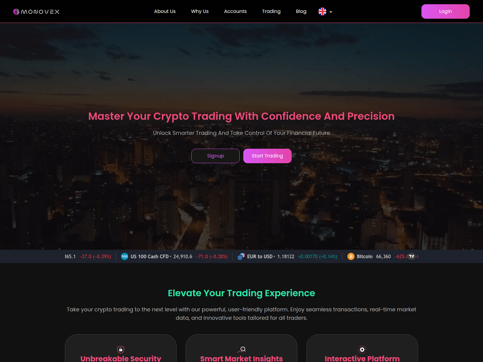 Screenshot of monovex.com