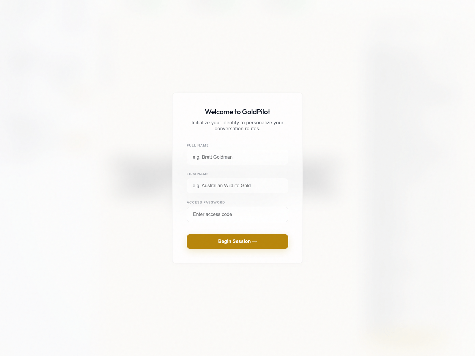 Screenshot of goldpilot.pro