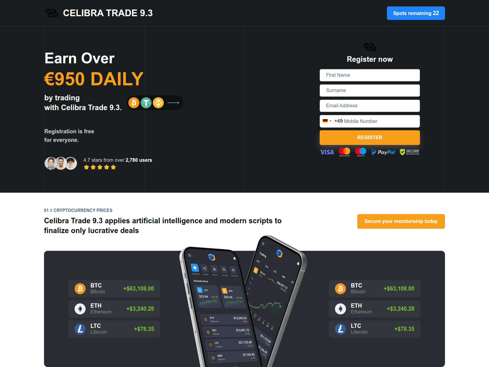 Screenshot of celibratrade93.com