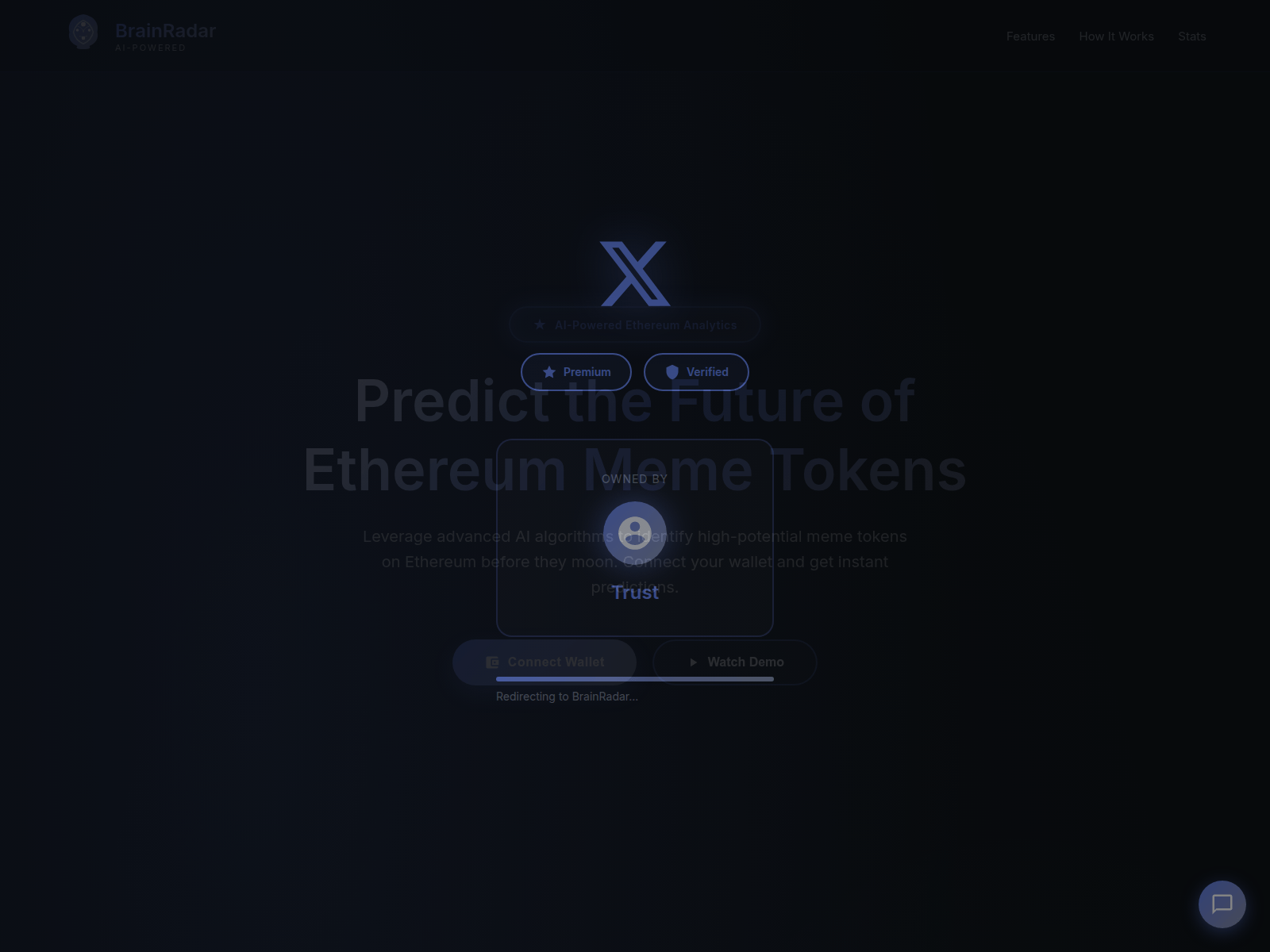 Screenshot of brainradar.click