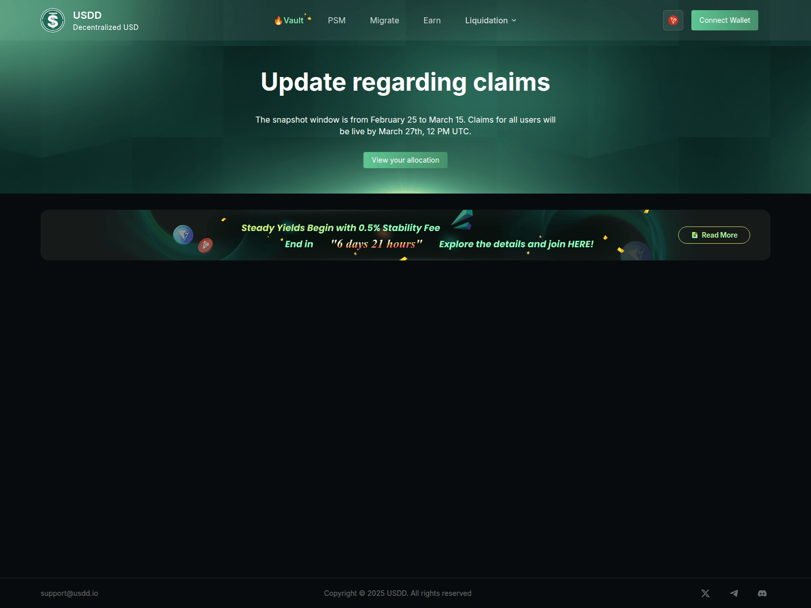 Screenshot of dashboard-usdd.com