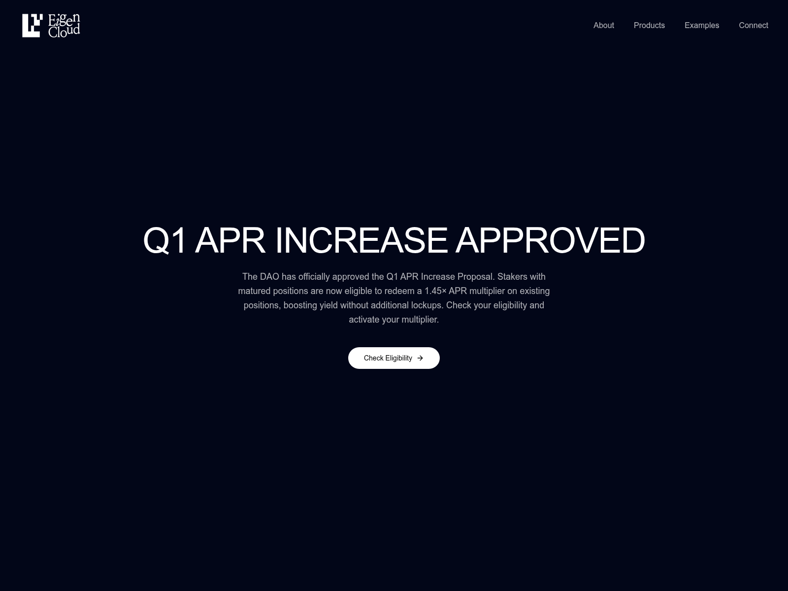 Screenshot of dashboard-eigencloud.xyz