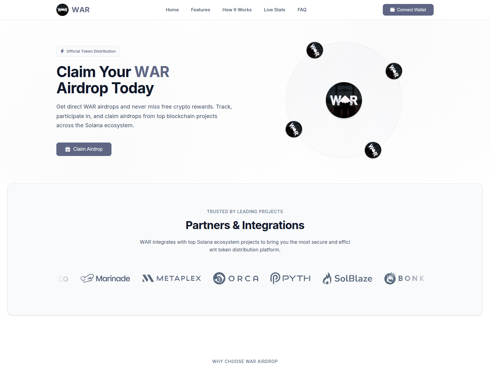 Screenshot of waronsol.world