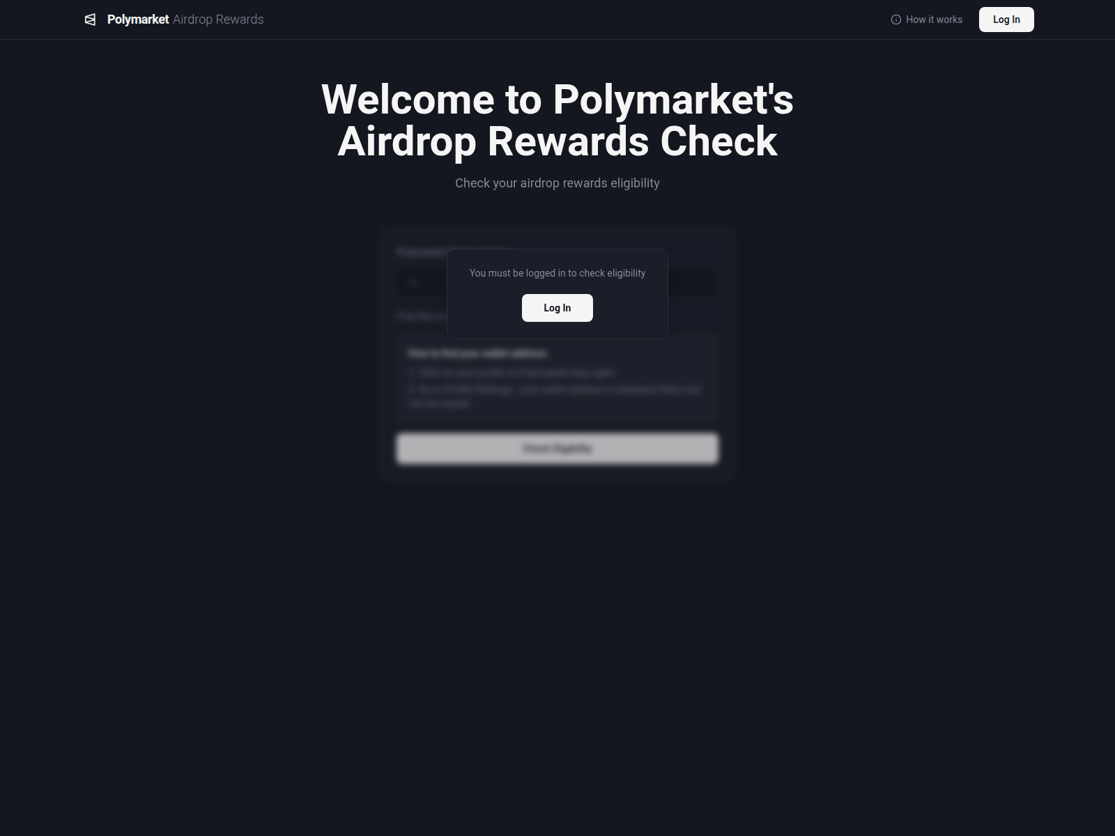 Screenshot of polymarket-checker.com