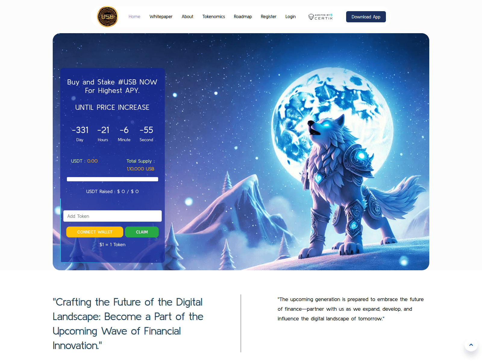 Screenshot of usbventure.com