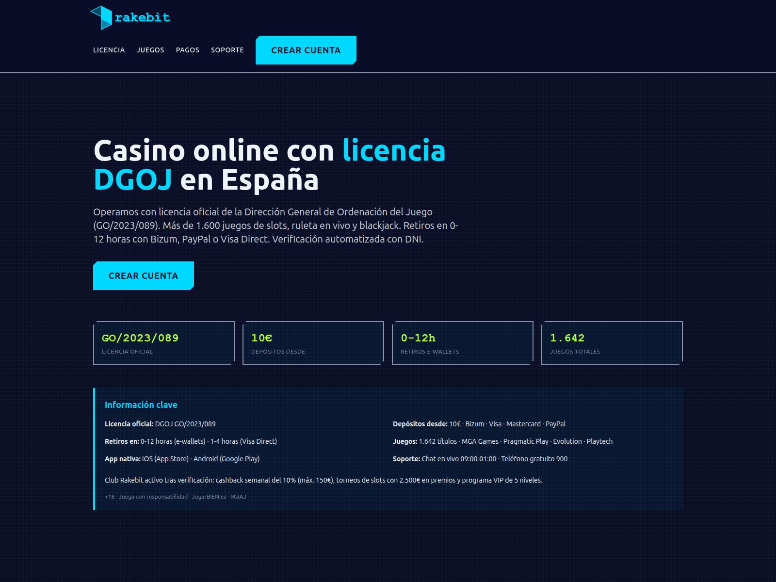 Screenshot of rake-bit.es