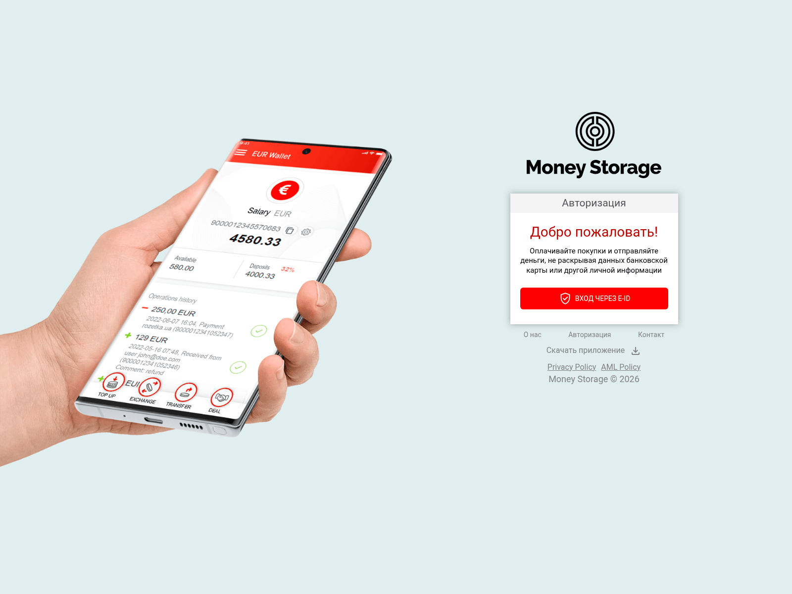 Screenshot of storage-money.online